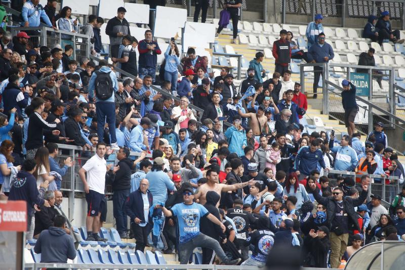 Hinchas de O'Higgins protagonizaron incidentes - Créditos: Photosport