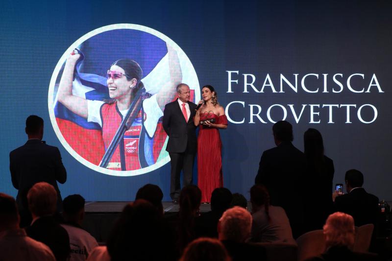 Francisca Crovetto en la ceremonia - Créditos: Photosport.