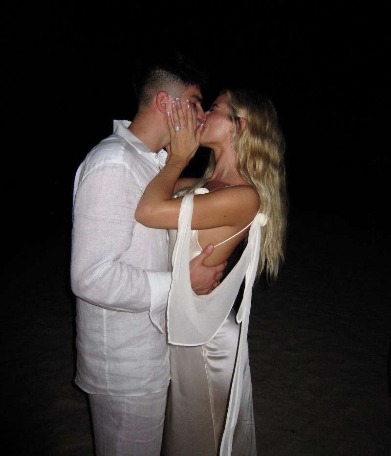 Thomas Galdames junto a su novia Giovanna Goglino - Créditos: Instagram