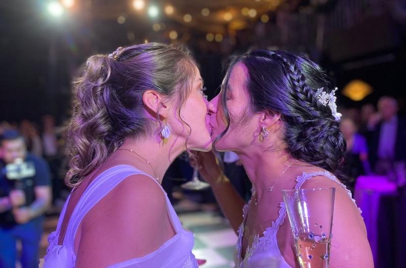 Su Helen Galaz y Marcela Pérez contrajeron matrimonio - Créditos: Instagram