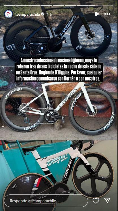 Bicicletas robadas a Hernán Moya