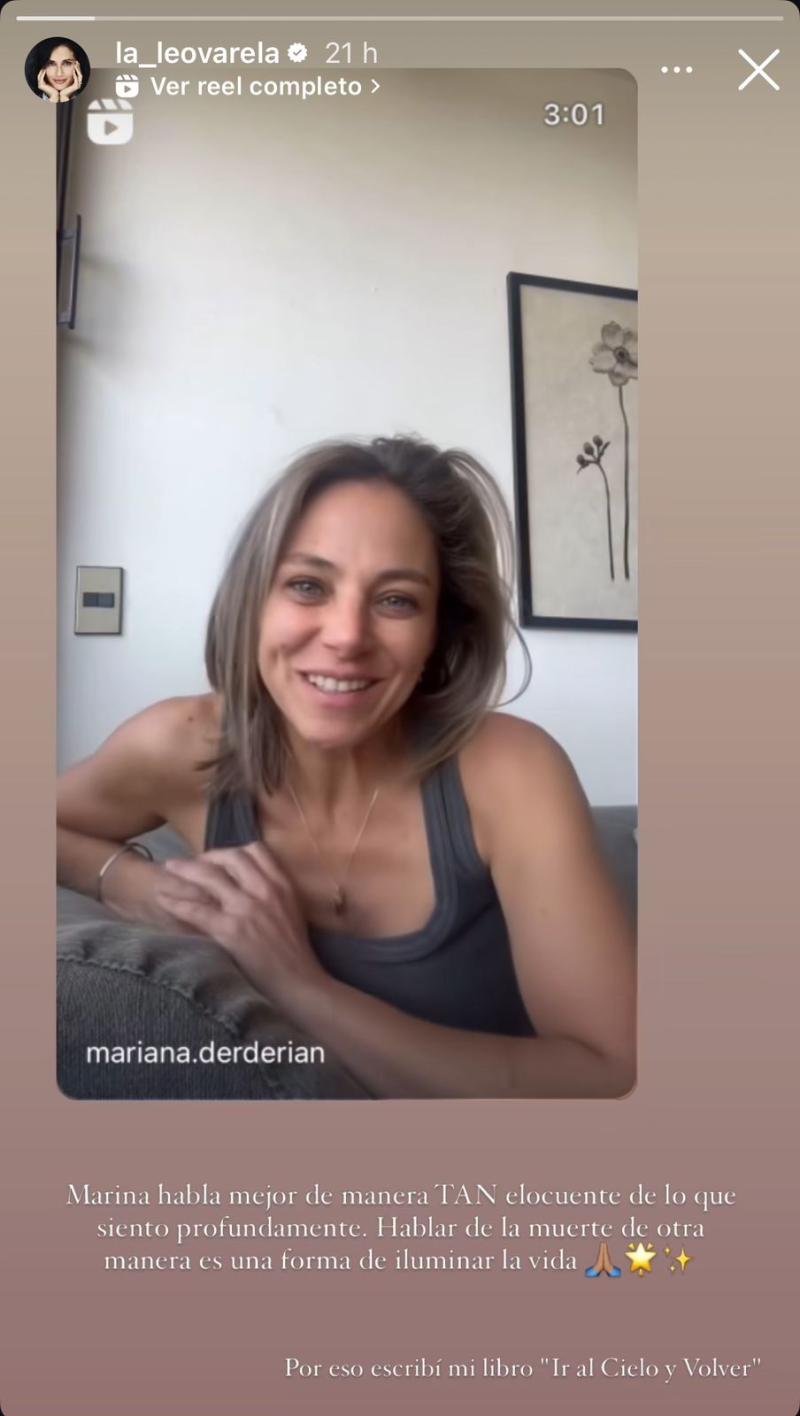 Instagram - Leonor Varela reacciona reflexión de Mariana Derderián