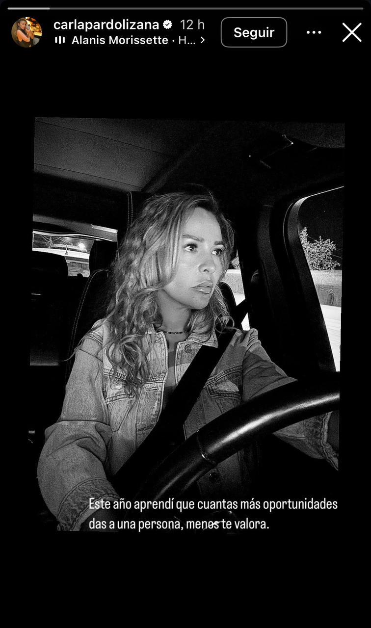 Instagram - Mensaje de Carla Pardo