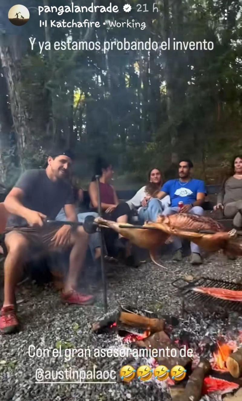 Instagram - Storie de Pangal Andrade donde aparece Pedro Astorga con su prima