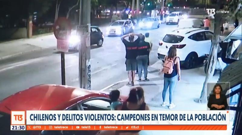 T13 - Chile en el podio de los países con más temor en el mundo