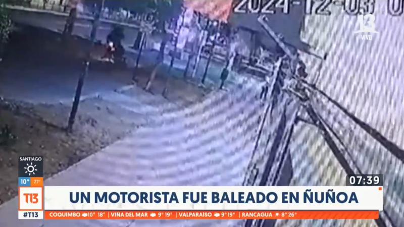 T13 - Hombre en riesgo vital tras ser baleado en Parque Bustamante
