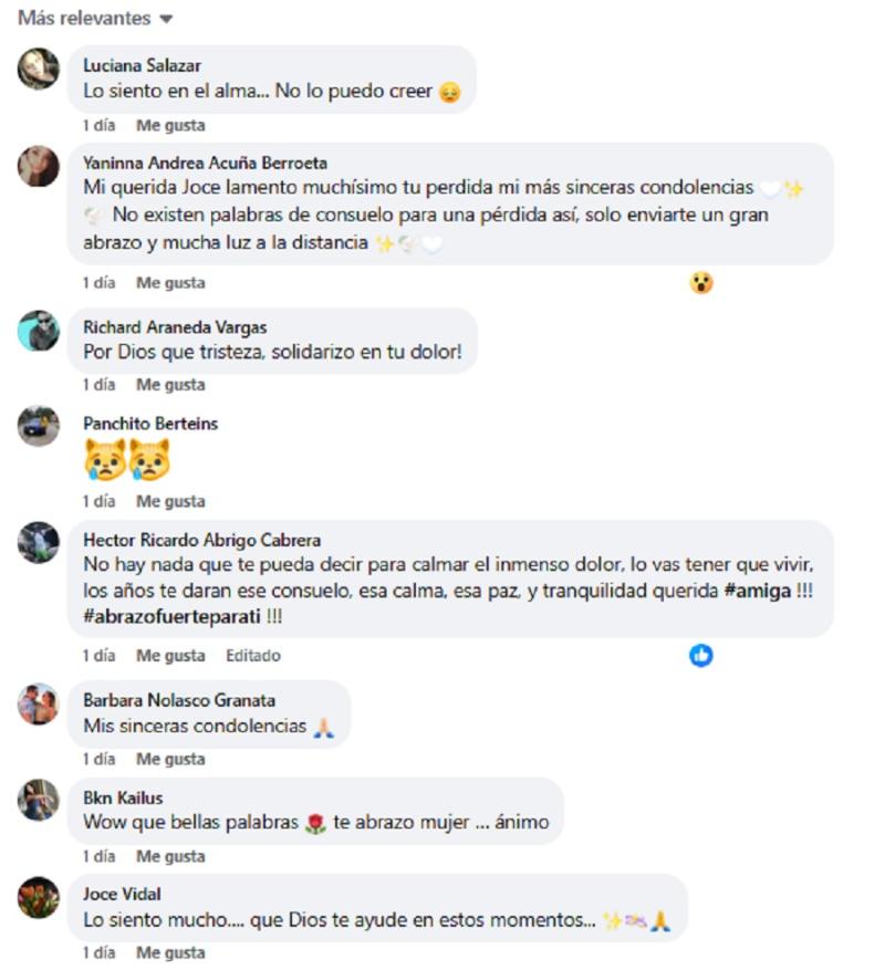 Facebook - Mensajes a Jocelyn Medina