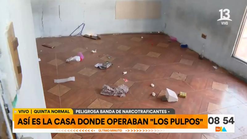 Canal 13 - Casa tomada por "Los Pulpos" en Quinta Normal