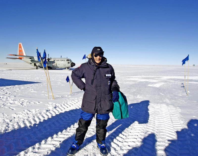 Helen Clark en el Polo Sur - Programa Antártico de Nueva Zelanda