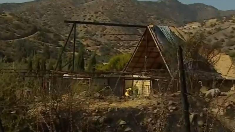 T13 - La casa en donde habría comenzado el incendio en Talagante