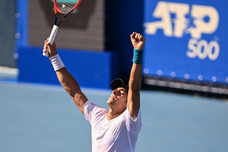 Cristian Garin superó a Borna Coric y se instaló en la segunda ronda del Australian Open - Créditos: AFP