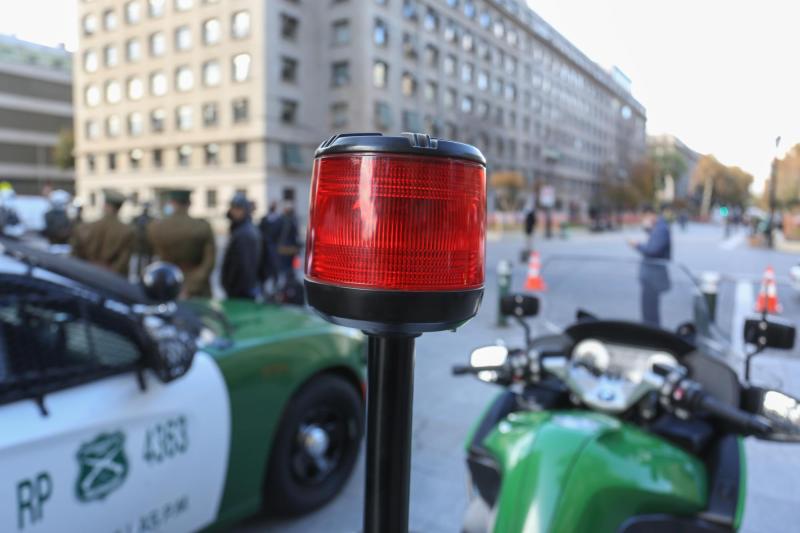 Agencia Uno - Moto de Carabineros (referencial)