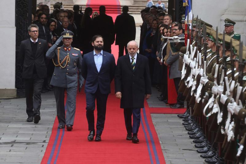 Agencia Uno - Presidentes Gabriel Boric y Lula da Silva