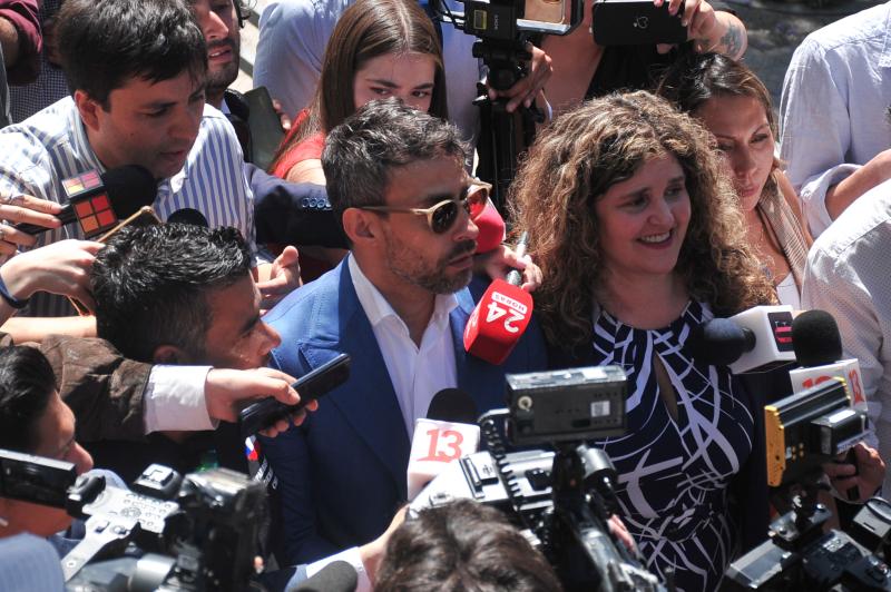 Agencia Uno - Jorge Valdivia y su abogada, Paula Vial (Archivo)