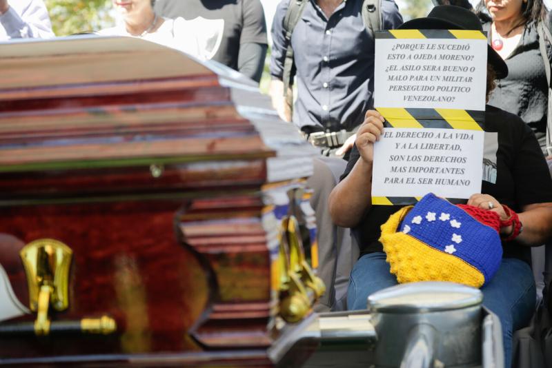 Agencia Uno (archivo) - Funeral del ex militar Ronald Ojeda