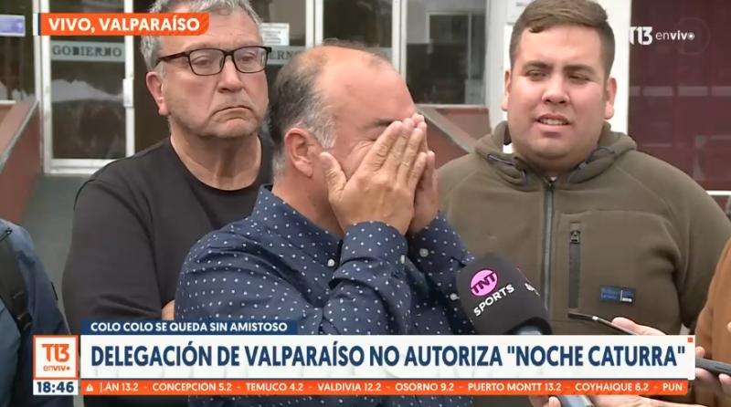 En Santiago Wanderers lamentaron la suspensión del encuentro - Créditos: T13