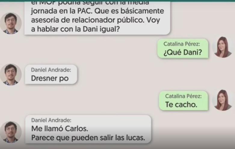 T13 - Las gestiones de la diputada Catalina Pérez para que Daniel Andrade consiguiera un trabajo en el Estado