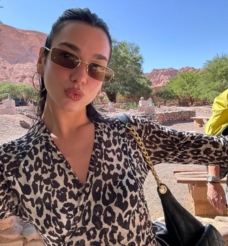 T13 - "Me encanta mucho a aquí": Dua Lipa se despide de Chile con tierno mensaje en RRSS | Instagram
