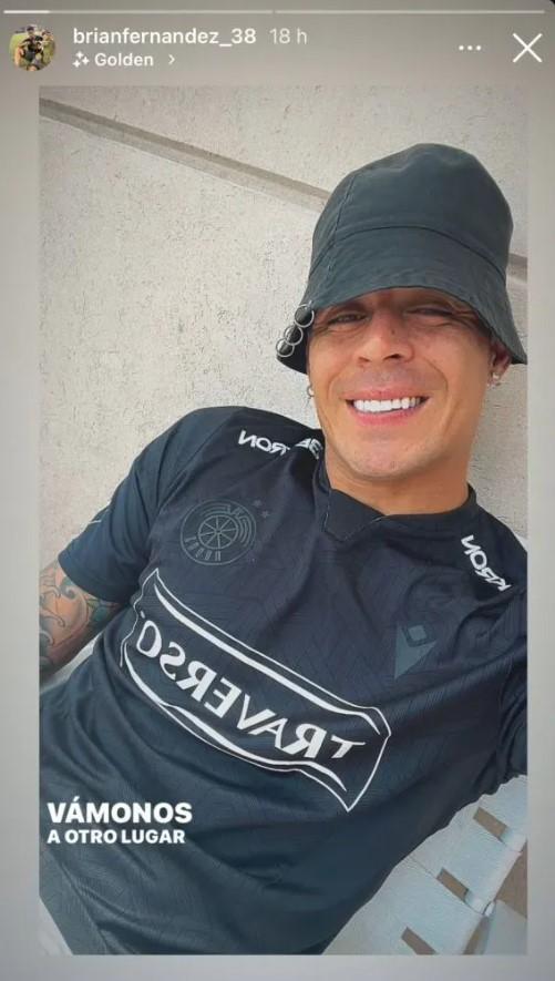 Brian Fernández sorprende en redes sociales con la camiseta de Audax Italiano - Créditos: Brian Fernández