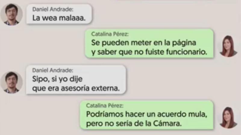 T13 - Las gestiones de la diputada Catalina Pérez para que Daniel Andrade consiguiera un trabajo en el Estado