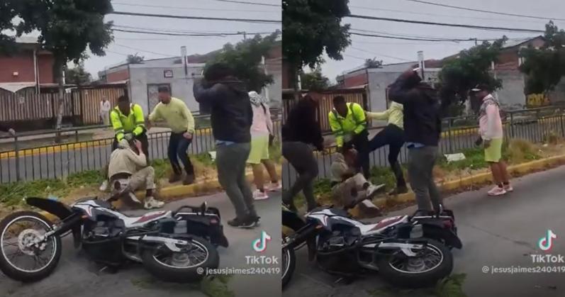 TikTok - Motochorro golpeado en detención ciudadana en Estación Central quedó en libertad