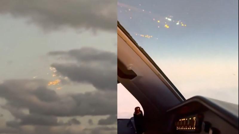 X - Las impresionantes imágenes que dejó la desintegración del cohete "Starship" sobre el Caribe