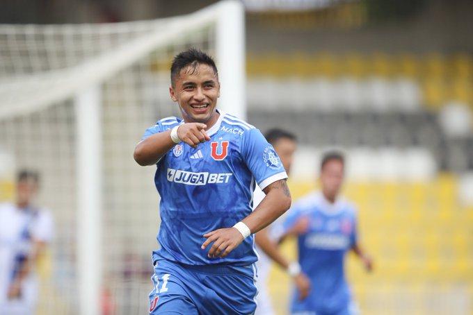 Gol Nicolás Guerra en U de Chile vs Godoy Cruz - Créditos: Photosport