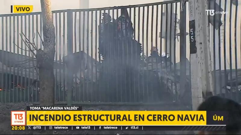 T13 - Incendio en Cerro Navia