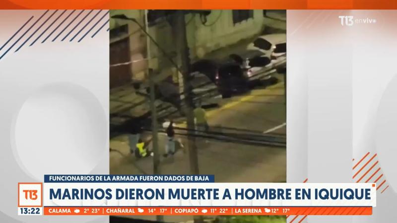 T13 - Marinos dieron muerte a hombre en Iquique
