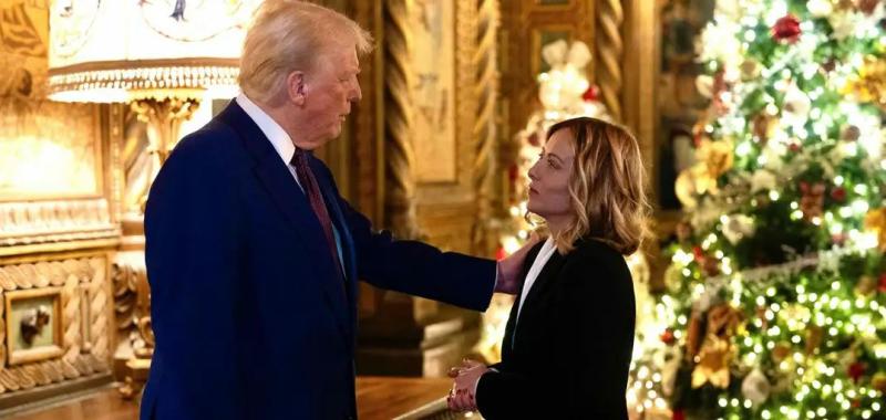 Giorgia Meloni realiza una visita sorpresa a Donald Trump - AFP