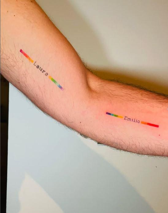 Pancho Saavedra se tatuó los nombres de sus hijos para su cumpleaños