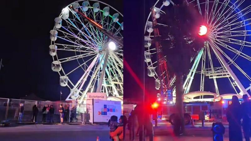 TikTok - Videos muestran momento en que más de 30 personas son rescatadas en Rueda de la Fortuna de Viña del Mar