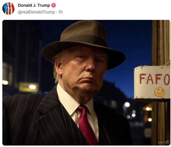 Trump responde con meme por las sanciones a Colombia