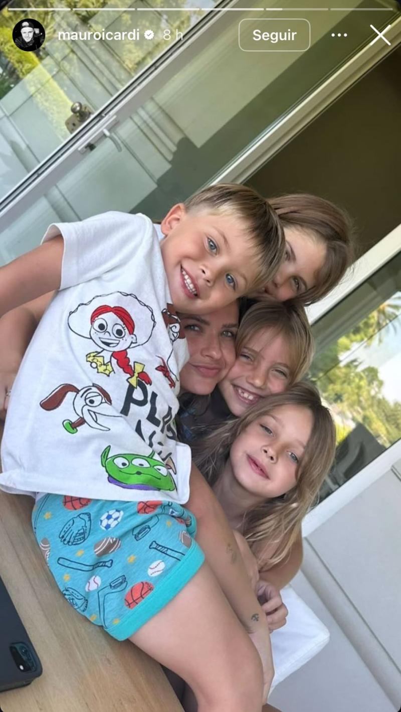 Instagram - China Suárez con sus hijos y las hijas de Mauro Icardi