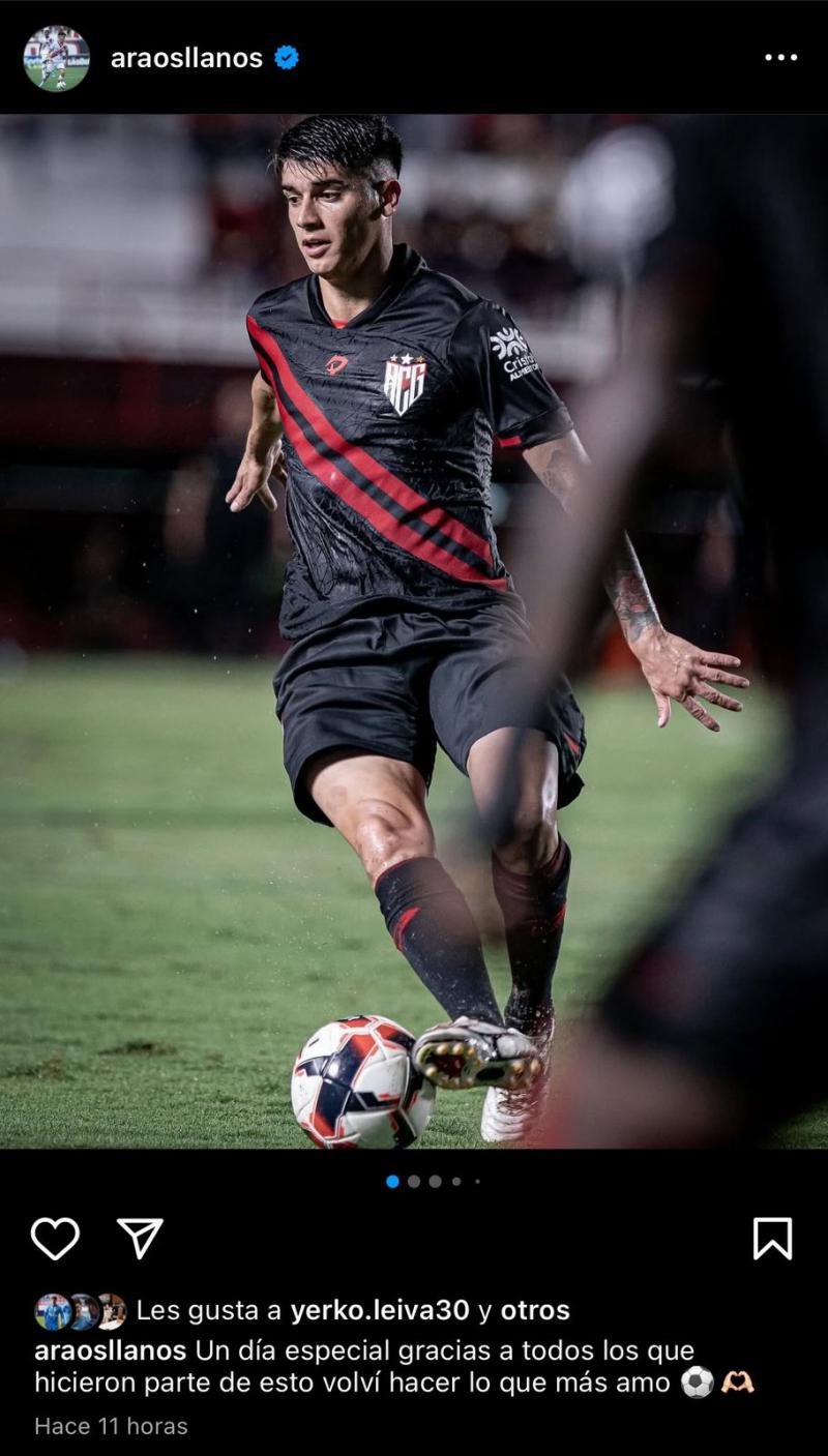 Ángelo Araos volvió a sumar minutos en Brasil - Créditos: Captura