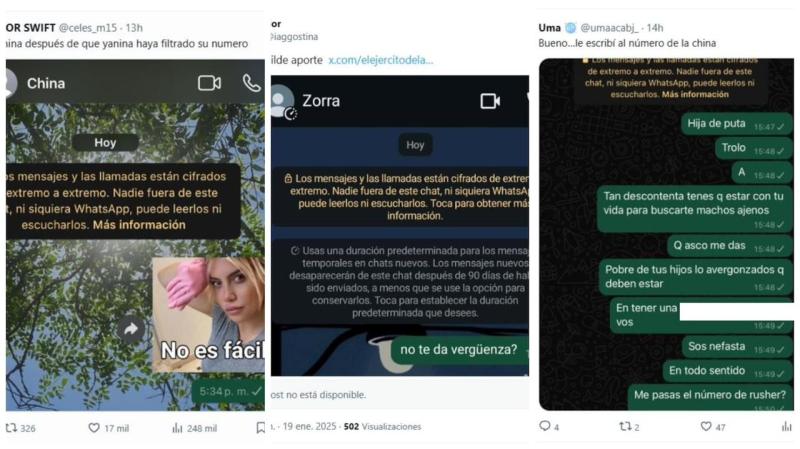 X - Mensajes que le han enviado a la China Suárez