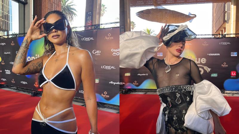 T13 - Camila Recabarren/ Reina de Chile - Los destacados looks de la alfombra roja de los Copihue de Oro