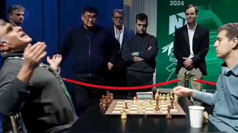 Redes sociales - El lamento de Vasyl Ivanchuk en el Campeonato Mundial de Ajedrez Blitz 2024