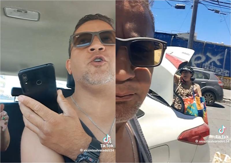 TikTok - Conductor de app pelea con pasajera