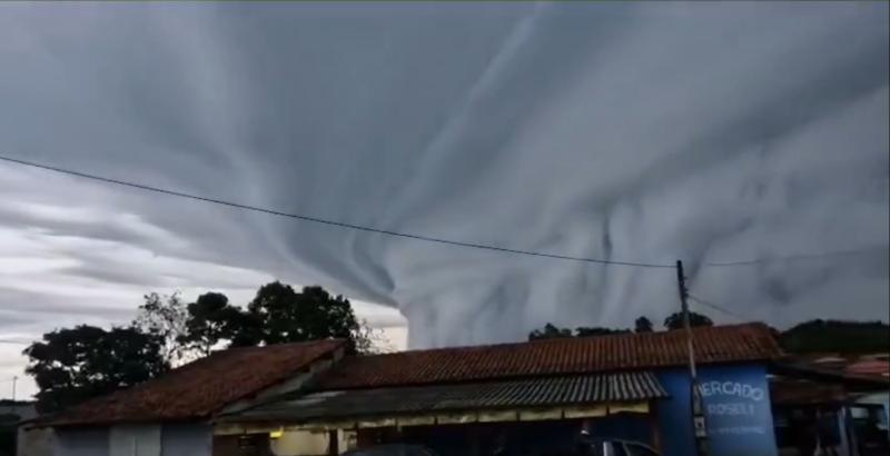 Nube supercélula en Brasil