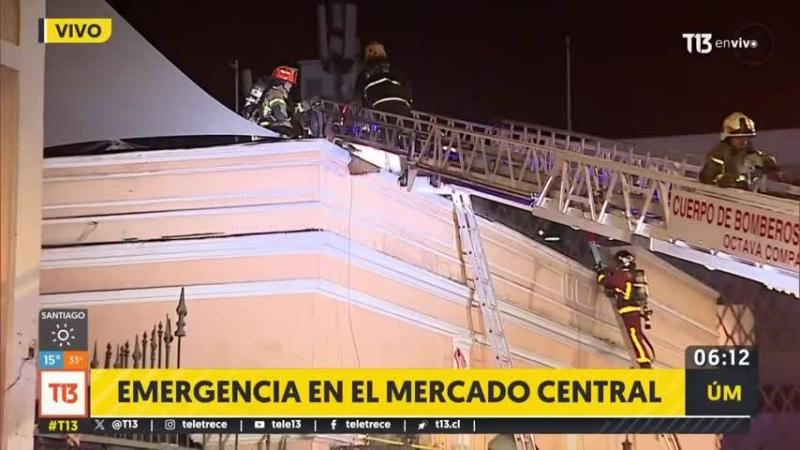 Emergencia en el Mercado Central: Incendio afectó a local comercial