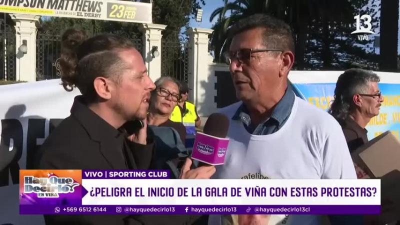 En la previa de la gala de Viña del Mar: Manifestantes piden "Justicia por Felipe Ramírez"