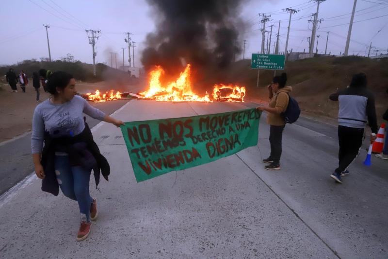 Agencia Uno - San Antonio: Manifestación de pobladores de Cerro Centinela durante 2024