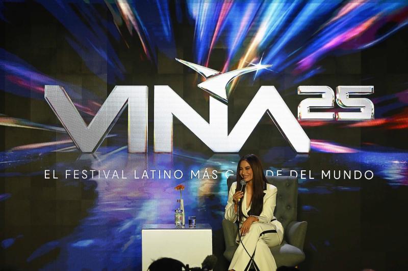 Agencia Uno - Myriam Hernández en la conferencia de Viña