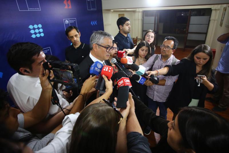 Aton - Conferencia de prensa del ministerio de Hacienda, Mario Marcel