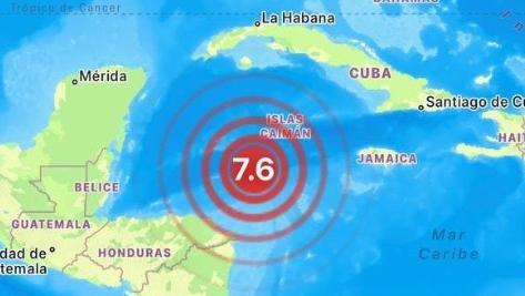 Terremoto Islas Caimán