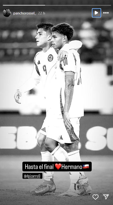 Juan Francisco Rossel respalda a Damián Pizarro - Créditos: Instagram