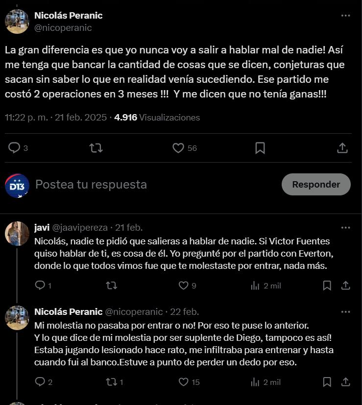 La aclaración de Nicolás Peranic por los dichos de Víctor Fuentes - Créditos: X