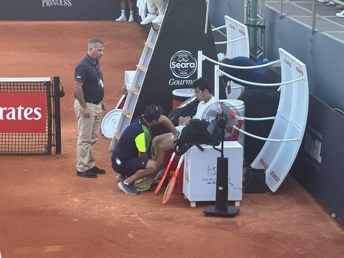 Tomás Barrios venció a Cristian Garín en Rio de Janeiro - Créditos: @fernandez_puma