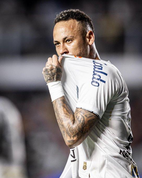 En su cuarto partido, Neymar anota su primer gol desde volvió - Créditos: Santos